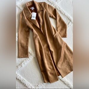 Zara Women's Camel Trench Coat